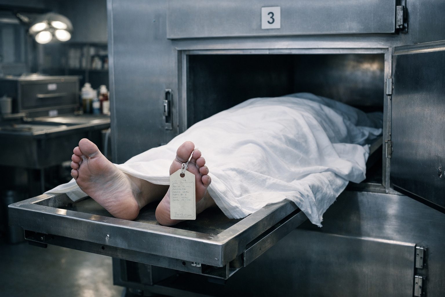 Conservation du corps en morgue avant les obsèques dans une cellule réfrigérée