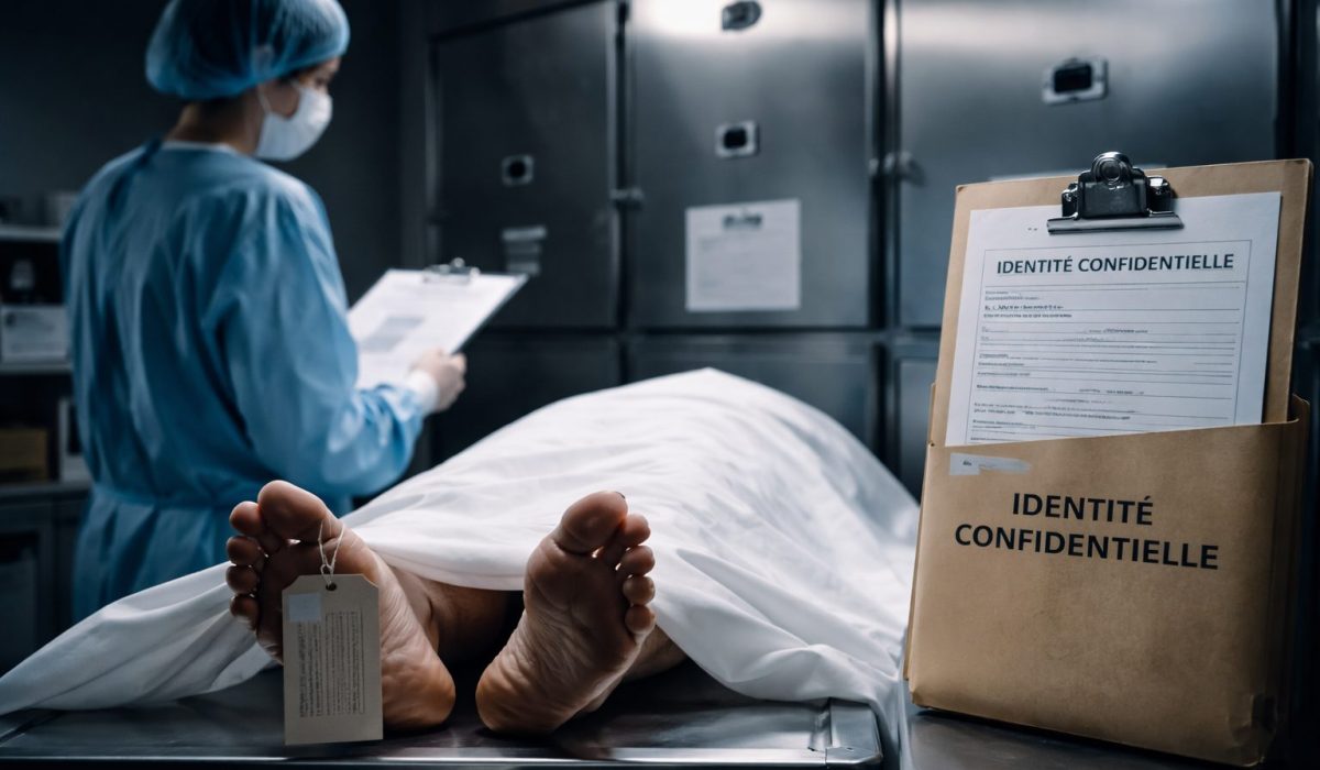 Chambre mortuaire avec contrôle d’identité du défunt, traçabilité documentaire et vérification professionnelle