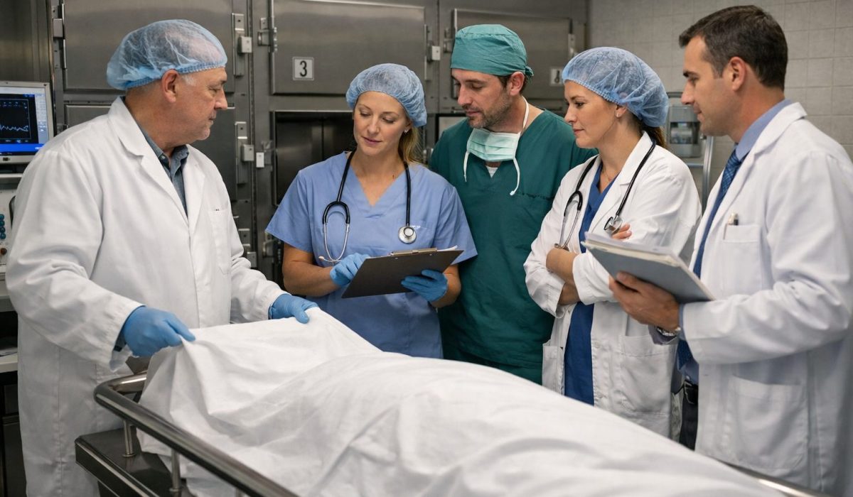 Coopération entre la chambre mortuaire et les services de l’hôpital lors de la prise en charge d’un défunt