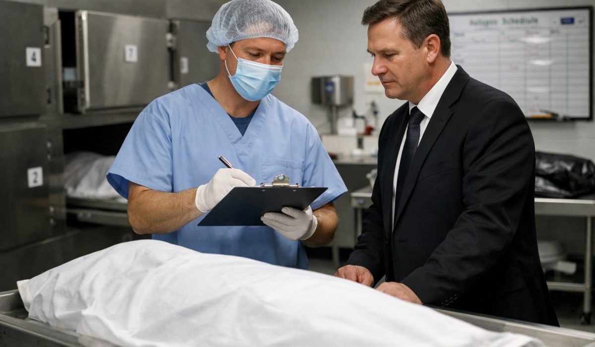 Coopération entre la morgue et les pompes funèbres lors de la prise en charge d’un défunt dans un espace mortuaire