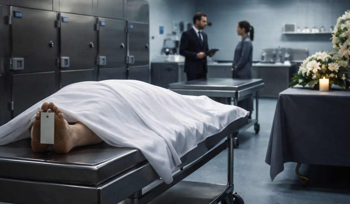 Morgue illustrant la prise en charge du défunt dans le parcours funéraire avant l’organisation des obsèques