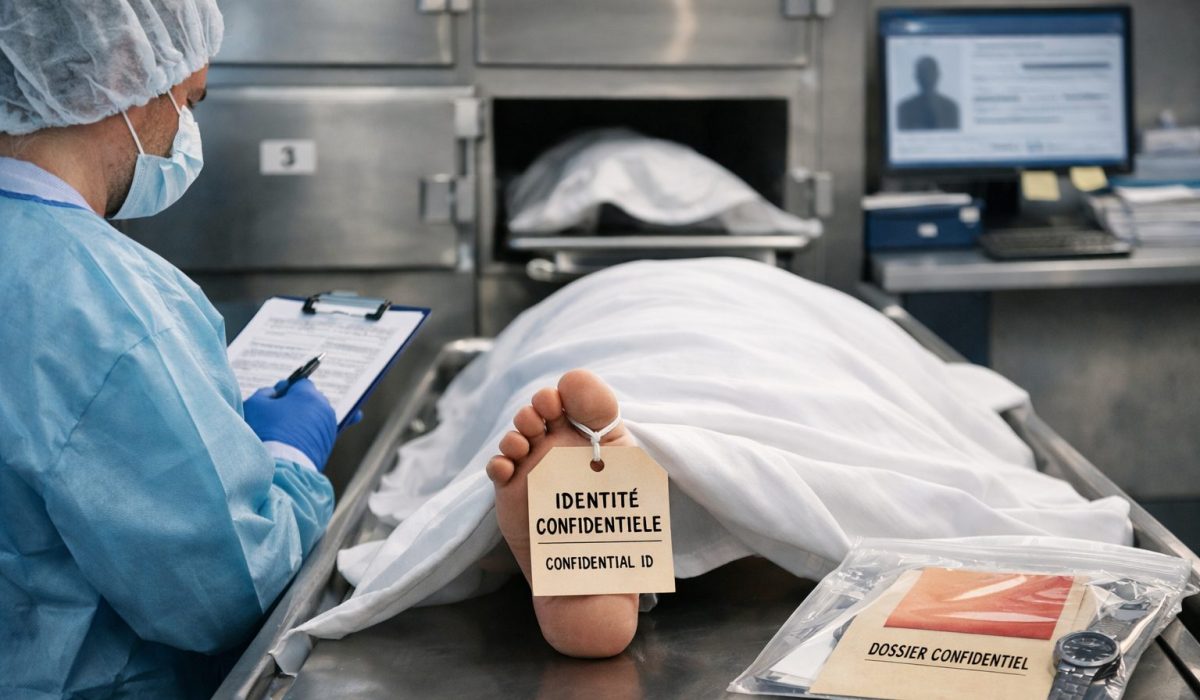 Morgue sécurisée avec procédure d’identification du défunt avant transfert