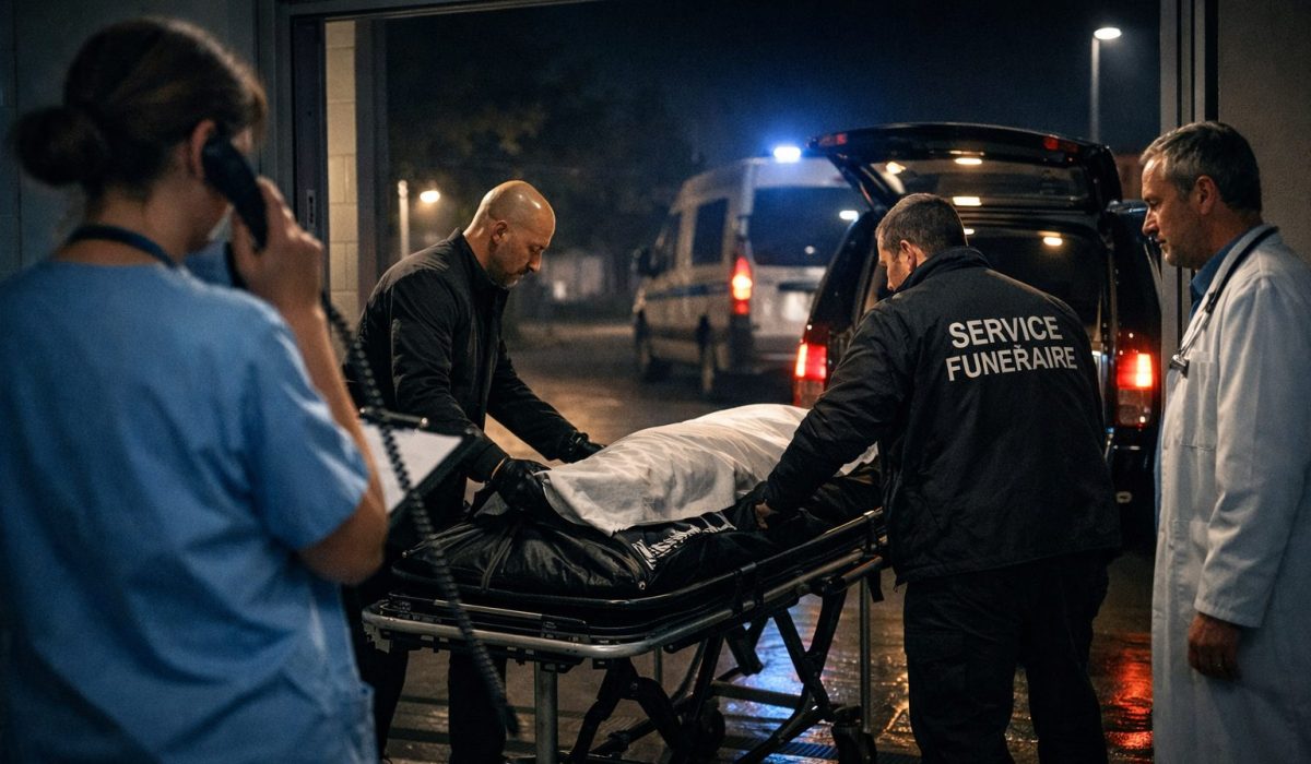 Coordination nocturne entre l’hôpital et les pompes funèbres lors de la prise en charge d’un défunt