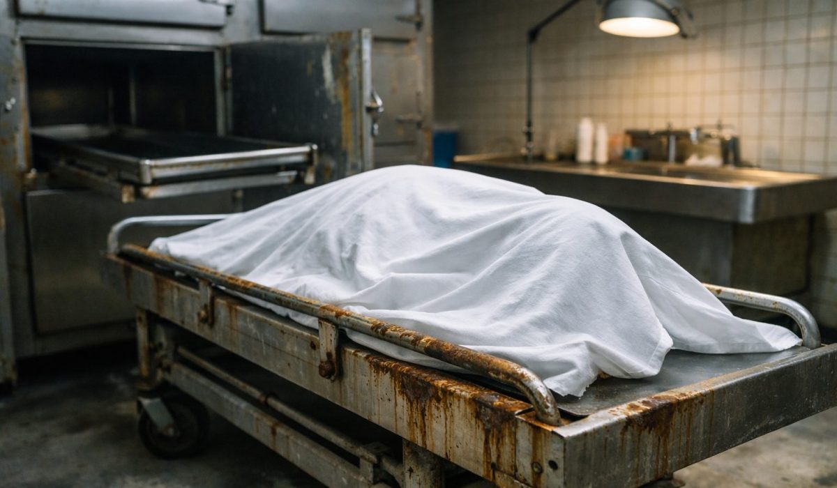 Chambre mortuaire ultra réaliste avec matériel inox parfaitement entretenu pour éviter la corrosion et garantir l’hygiène